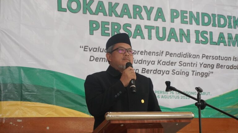 KH. Jeje Zaenudin Sampaikan Program Pendidikan Persis dalam Lokakarya Pendidikan Persatuan Islam