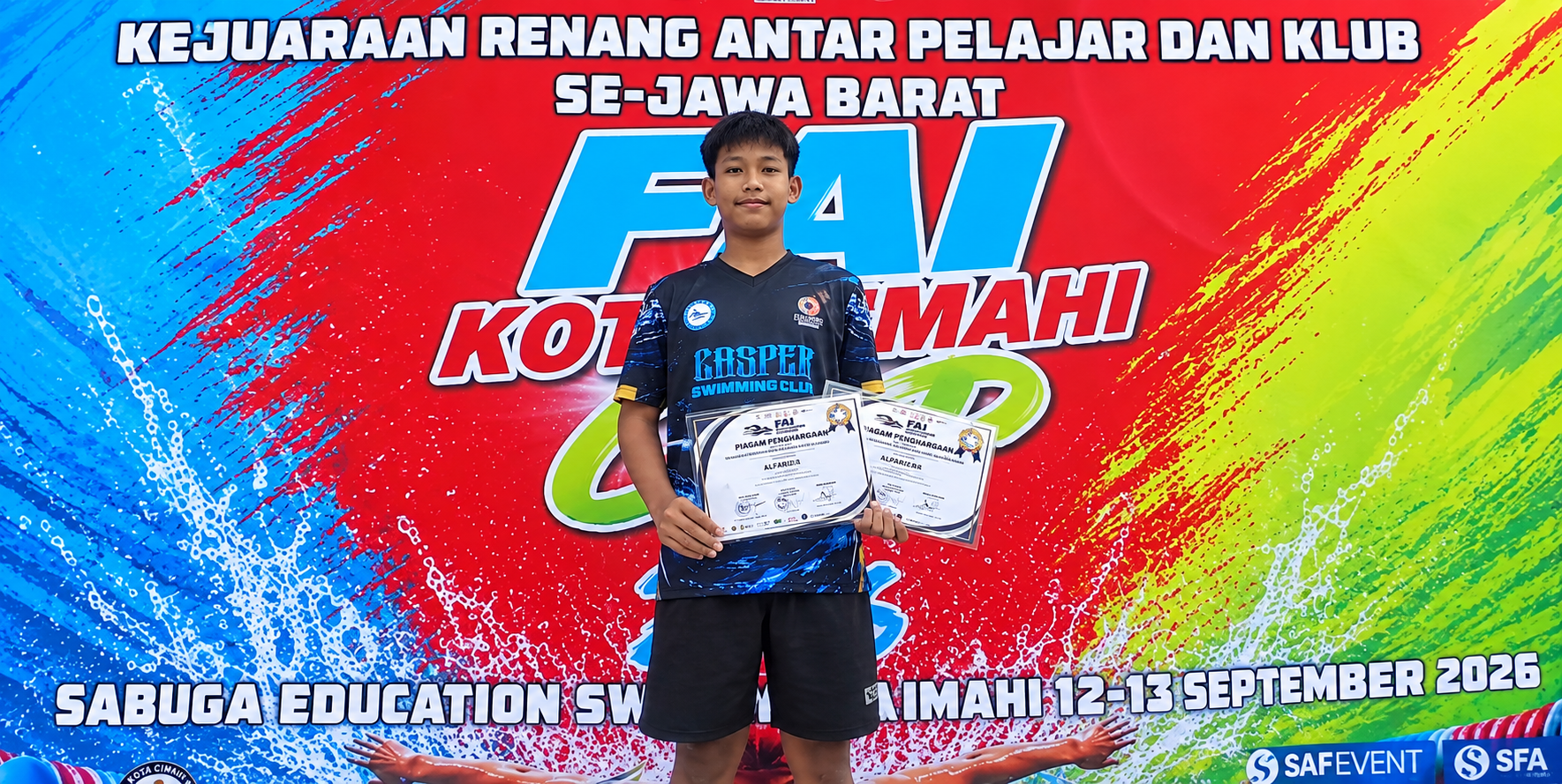Dari Kolam Renang, Santri MTs Persis Tarogong Bawa Pulang Dua Penghargaan